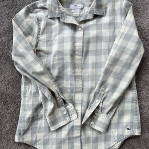 Vineyard Vines Cream Checkered Shirt